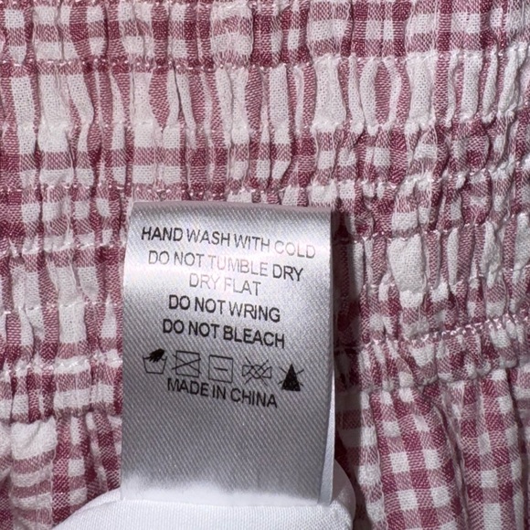 Pink gingham dress with puff sleeves - Picture 5 of 10